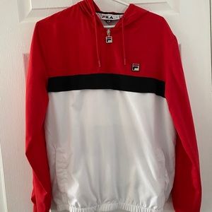 Oversized FILA wind breaker